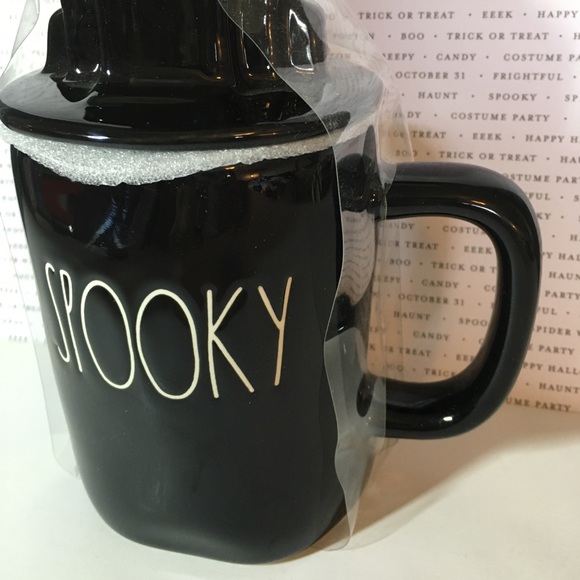 Rae Dunn Spooky Haunted House Topper Mug Halloween - Picture 5 of 6